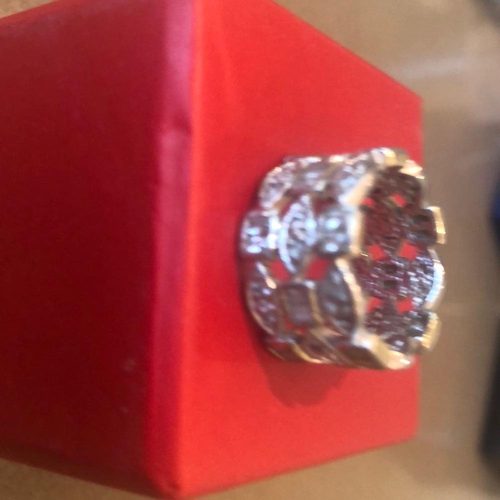 Silver Ring With Swarovski Crystal Elements - image 2